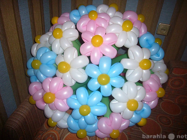 Предложение: Разноцветные ромашки из воздушных шаров