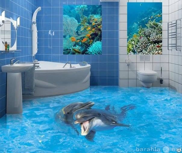 Предложение: Наливные 3D полы в ванную комнату