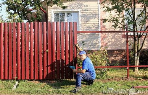Предложение: Забор из металлоштакетника.