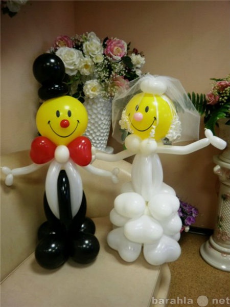 Предложение: Жених и невеста из шаров