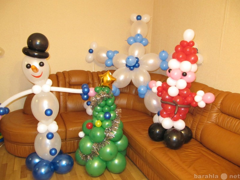 Предложение: Дед Мороз, Снеговик, ёлка, снежинка из ш