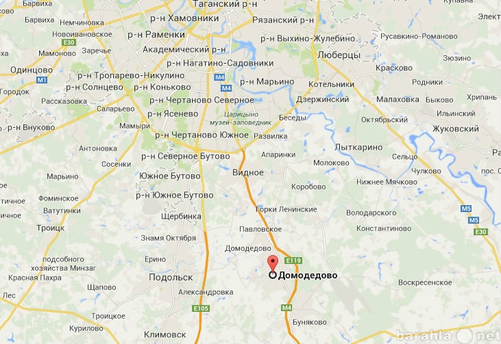 Карта москва домодедово микрорайон