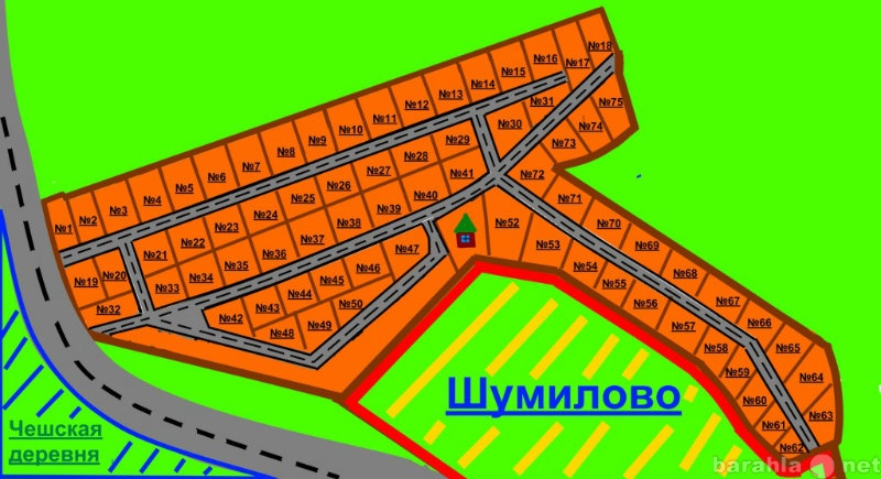 Продам: земельный участок в деревне Шумилово