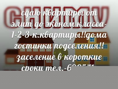 Сдам: квартиру